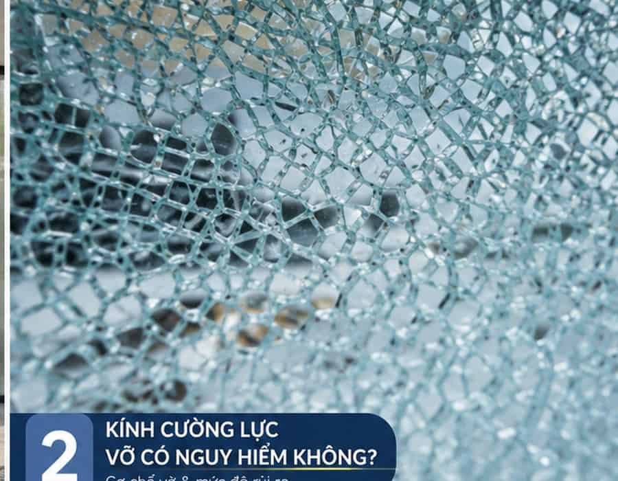 Cửa kính cường lực có an toàn không? Đánh giá đúng theo từng rủi ro 7 Kính cường lực vỡ có an toàn không