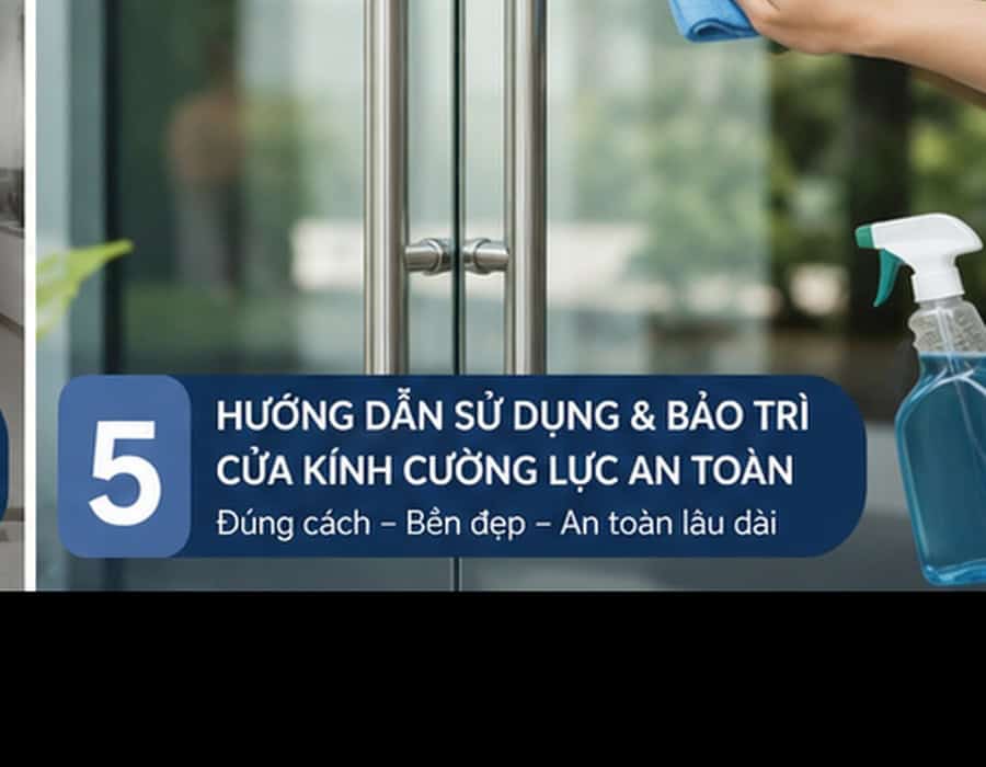 Cửa kính cường lực có an toàn không? Đánh giá đúng theo từng rủi ro 10 Cách sử dụng bảo trì kính an toàn