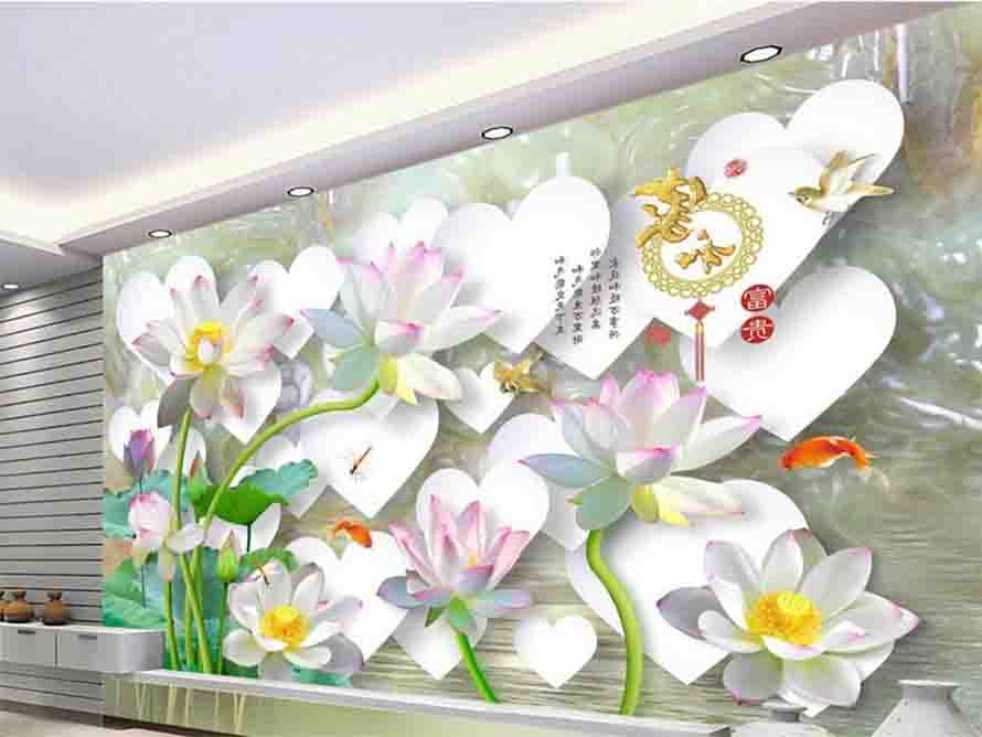 Nét đẹp của tranh kính hoa sen đối với ngôi nhà bạn 6 tranh kính hoa sen 2